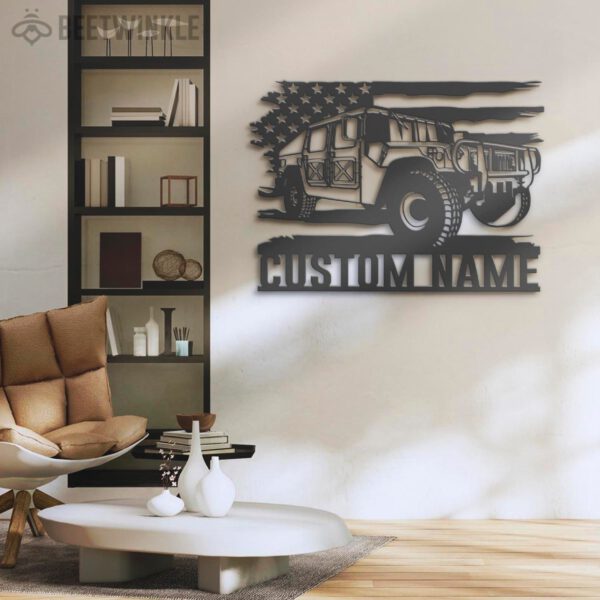 Custom-US-Army-Transport-Metal-Wall-Art-LED_5