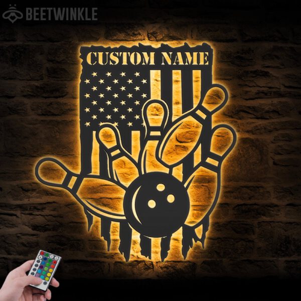 Custom-US-Bowling-Metal-Wall-Art-with-LED-Light-2