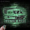 Custom-US-Cargo-Delivery-Van-Truck-Driver-Metal-Wall-Art-LED-Light