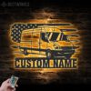 Custom-US-Cargo-Delivery-Van-Truck-Driver-Metal-Wall-Art-LED-Light-3