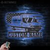 Custom-US-Cargo-Delivery-Van-Truck-Driver-Metal-Wall-Art-LED-Light-4