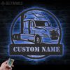 Custom-US-Cascadia-Truck-Driver-Metal-Wall-Art-LED-Light-17