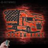 Custom-US-Cascadia-Truck-Driver-Metal-Wall-Art-LED-Light-3