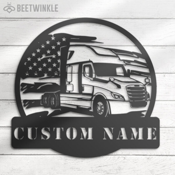 Custom-US-Cascadia-Truck-Driver-Metal-Wall-Art-LED-Light-7-1