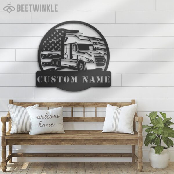 Custom-US-Cascadia-Truck-Driver-Metal-Wall-Art-LED-Light-8-1