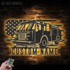 Custom-US-Engine-Fire-Truck-Driver-Metal-Wall-Art-LED-Light-3