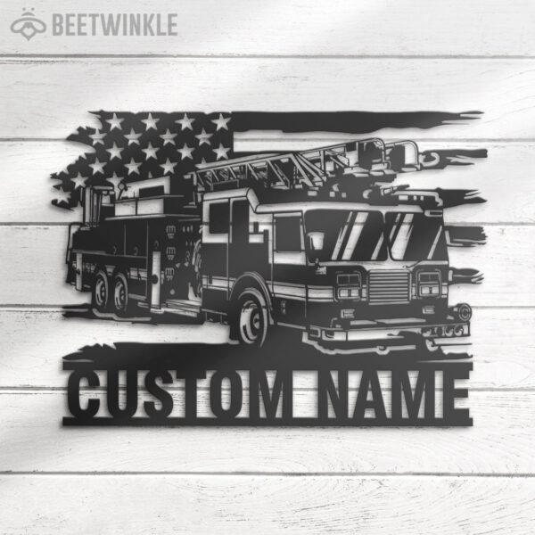 Custom-US-Engine-Fire-Truck-Driver-Metal-Wall-Art-LED-Light_8