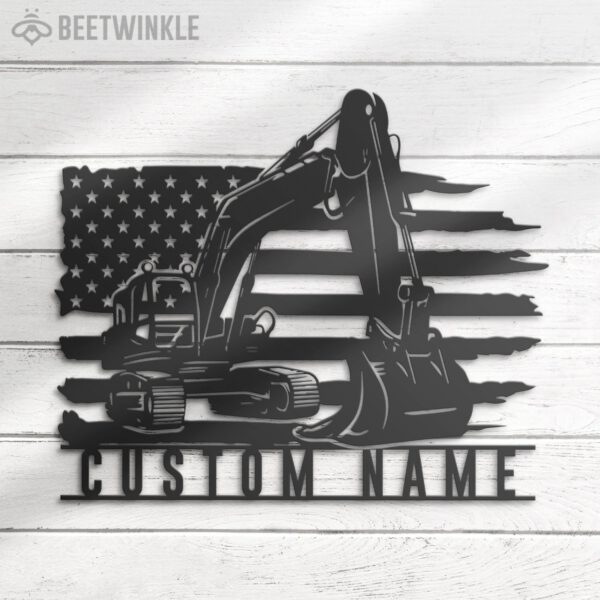 Custom-US-Excavator-Driver-Metal-Wall-Art-LED-Light-5-1