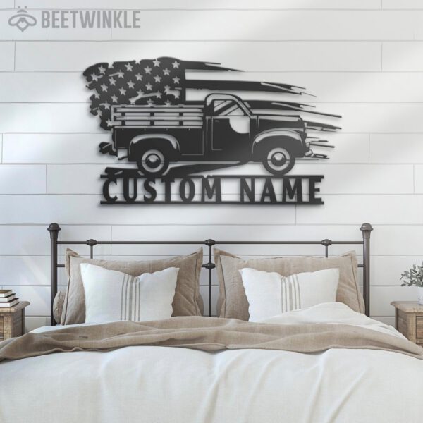 Custom-US-Farm-Truck-Driver-Metal-Wall-Art-LED-Light-6