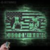 Custom-US-Flag-Cow-Farmhouse-Metal-Wall-Art-LED-Light-6