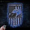 Custom-US-Flag-Go-Kart-Racing-Metal-Wall-Art-LED-Light-5