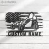 Custom-US-Flag-Go-Kart-Racing-Metal-Wall-Art-LED-Light-8-2