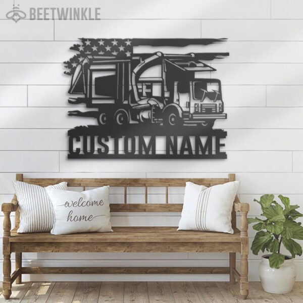 Custom-US-Garbage-Truck-Driver-Metal-Wall-Art-LED-Light-4-1