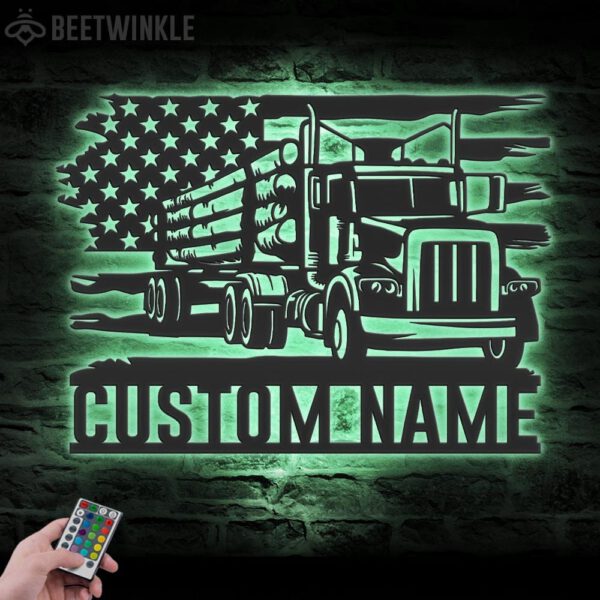 Custom-US-Logging-Truck-Driver-Metal-Wall-Art-LED-Light_8