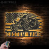 Custom-US-Monster-Truck-Driver-Metal-Wall-Art-LED-Light-4-1