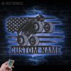 Custom-US-Monster-Truck-Driver-Metal-Wall-Art-LED-Light-7