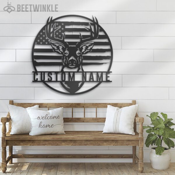 Custom-US-Patriotic-Deer-Hunting-Metal-Wall-Art-LED-Light-5-1