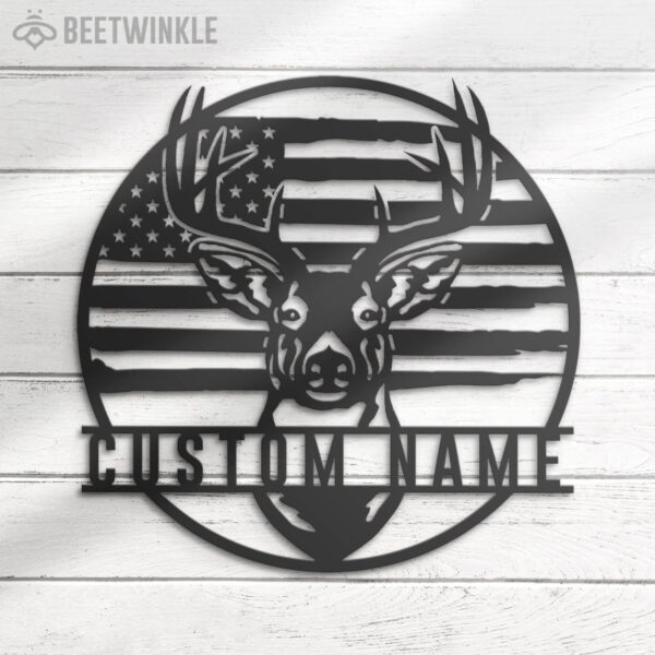 Custom-US-Patriotic-Deer-Hunting-Metal-Wall-Art-LED-Light-6-1