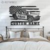 Custom-US-Police-Car-Driver-Metal-Wall-Art-LED-Light-6