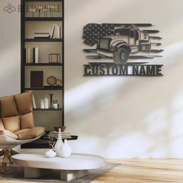 Custom-US-Pump-Truck-Driver-Metal-Wall-Art-LED-Light-6