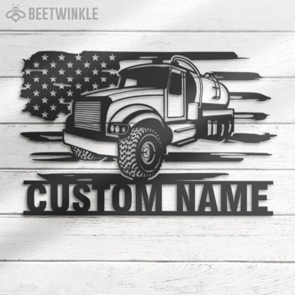 Custom-US-Pump-Truck-Driver-Metal-Wall-Art-LED-Light-8