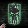 Custom-US-Punisher-Skull-American-Metal-Wall-Art-LED-Light-4