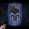 Custom-US-Punisher-Skull-American-Metal-Wall-Art-LED-Light-7