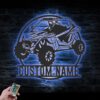 Custom-US-Quad-Biker-Metal-Wall-Art-LED-Light-20