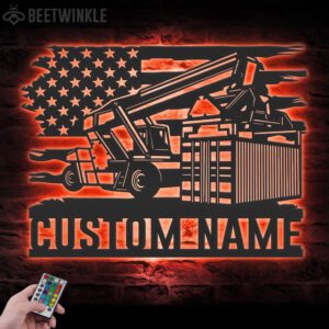 Custom-US-Reach-Stacker-Driver-Metal-Wall-Art-LED_1