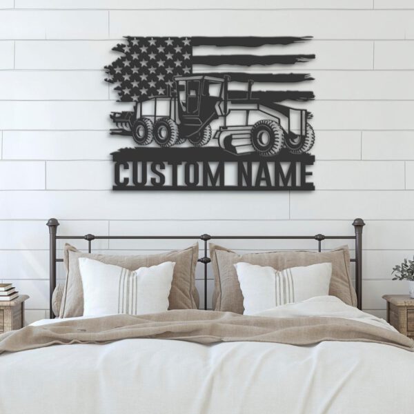 Custom-US-Road-Grader-Metal-Wall-Art-LED-Light_2