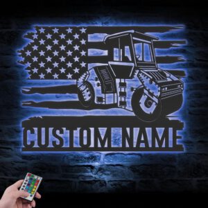 Custom-US-Road-Roller-Driver-Metal-Wall-Art-LED-Light_1