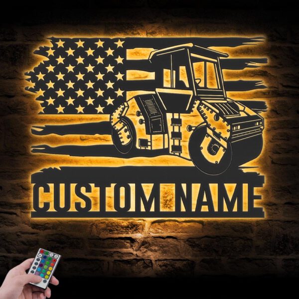 Custom-US-Road-Roller-Driver-Metal-Wall-Art-LED-Light_7