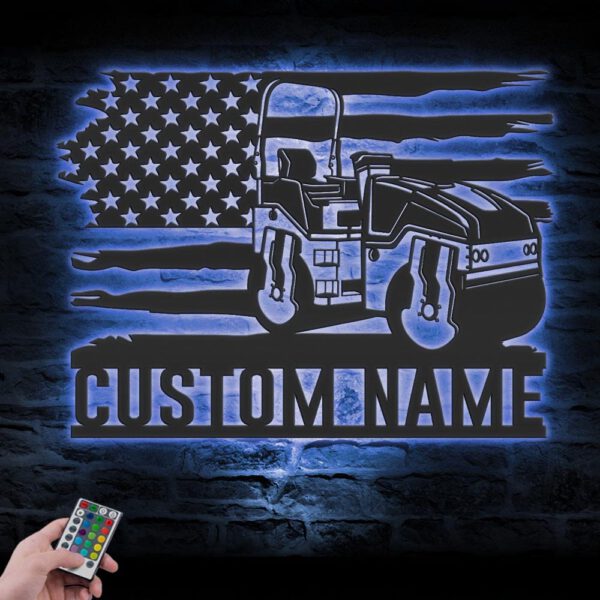 Custom-US-Road-Roller-Driver-Metal-Wall-Art-LED_4