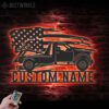 Custom-US-Rotator-Tow-Truck-Driver-Metal-Wall-Art-LED-Light-8