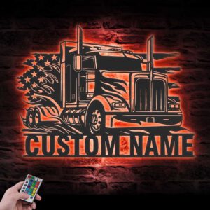 Custom-US-Semi-Truck-Driver-Metal-Wall-Art-LED-Light-10-1