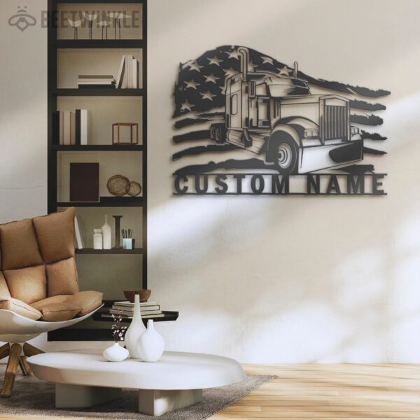 Custom-US-Semi-Truck-Driver-Metal-Wall-Art-LED-Light-15