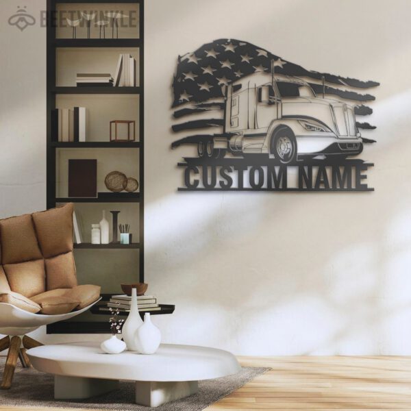 Custom-US-Semi-Truck-Driver-Metal-Wall-Art-LED-Light-4-1