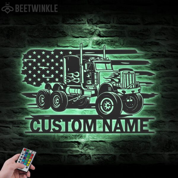 Custom-US-Semi-Truck-Driver-Metal-Wall-Art-LED-Light_1