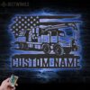 Custom-US-Sewer-Cleaning-Truck-Driver-Metal-Wall-Art-LED-Light