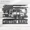 Custom-US-Sewer-Cleaning-Truck-Driver-Metal-Wall-Art-LED-Light-4