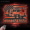 Custom-US-Sewer-Cleaning-Truck-Driver-Metal-Wall-Art-LED-Light-6