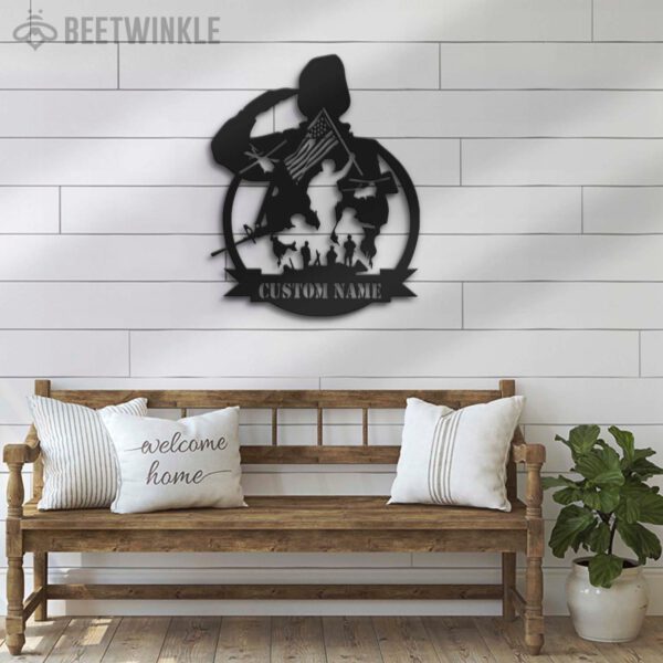 Custom-US-Soldier-Military-Metal-Wall-Art-LED-Light-17