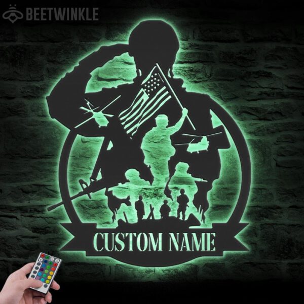 Custom-US-Soldier-Military-Metal-Wall-Art-LED-Light-3-1