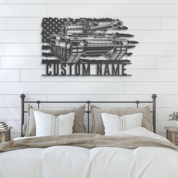 Custom-US-Soldier-Military-Tank-Metal-Wall-Art-LED-Light-21