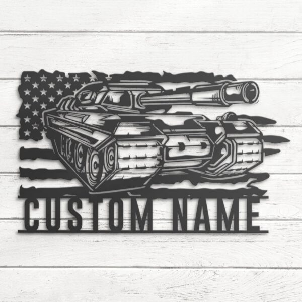 Custom-US-Soldier-Military-Tank-Metal-Wall-Art-LED-Light-6-3