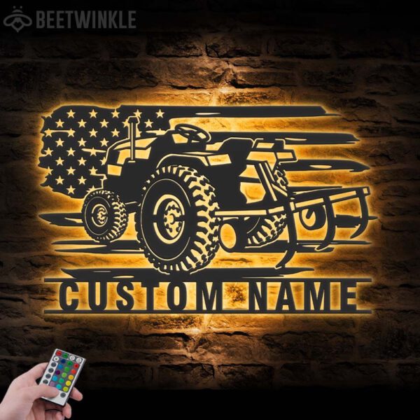 Custom-US-Tractor-Driver-Metal-Wall-Art-LED-Light-7