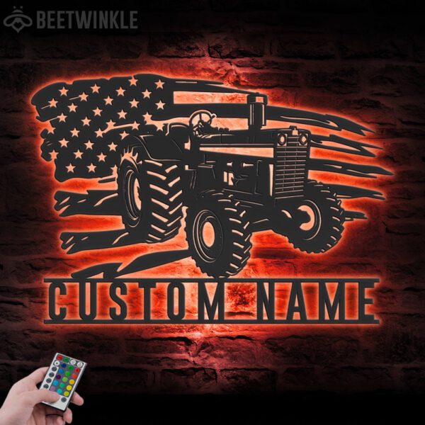 Custom-US-Tractor-Driver-Metal-Wall-Art-LED-Light_1