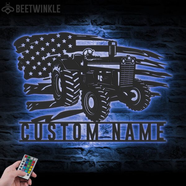 Custom-US-Tractor-Driver-Metal-Wall-Art-LED-Light_8