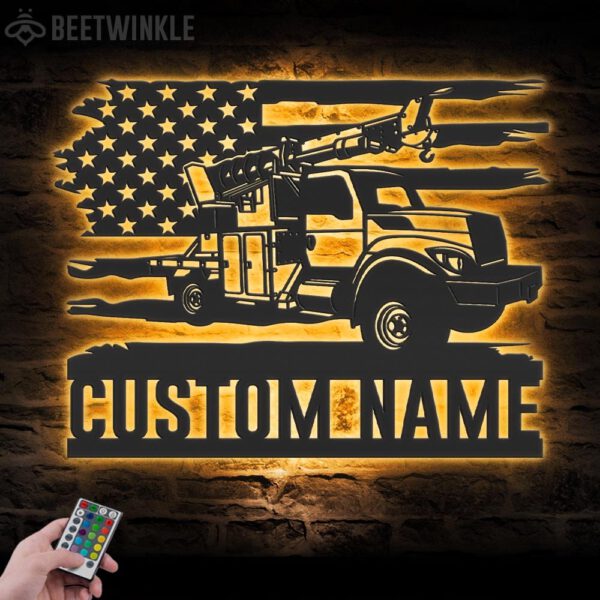 Custom-US-Utility-Truck-Driver-Metal-Wall-Art-LED-Light_4