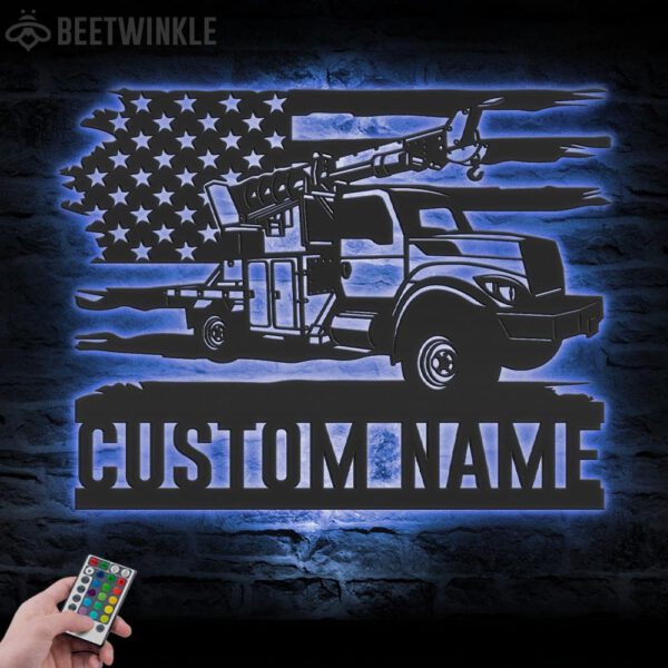 Custom-US-Utility-Truck-Driver-Metal-Wall-Art-LED-Light_5